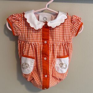 The proper peony 3 months Game Day Girl Bubble - Orange